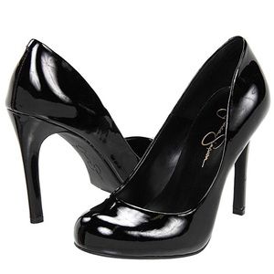Jessica Simpson Black Patent Leather Heels